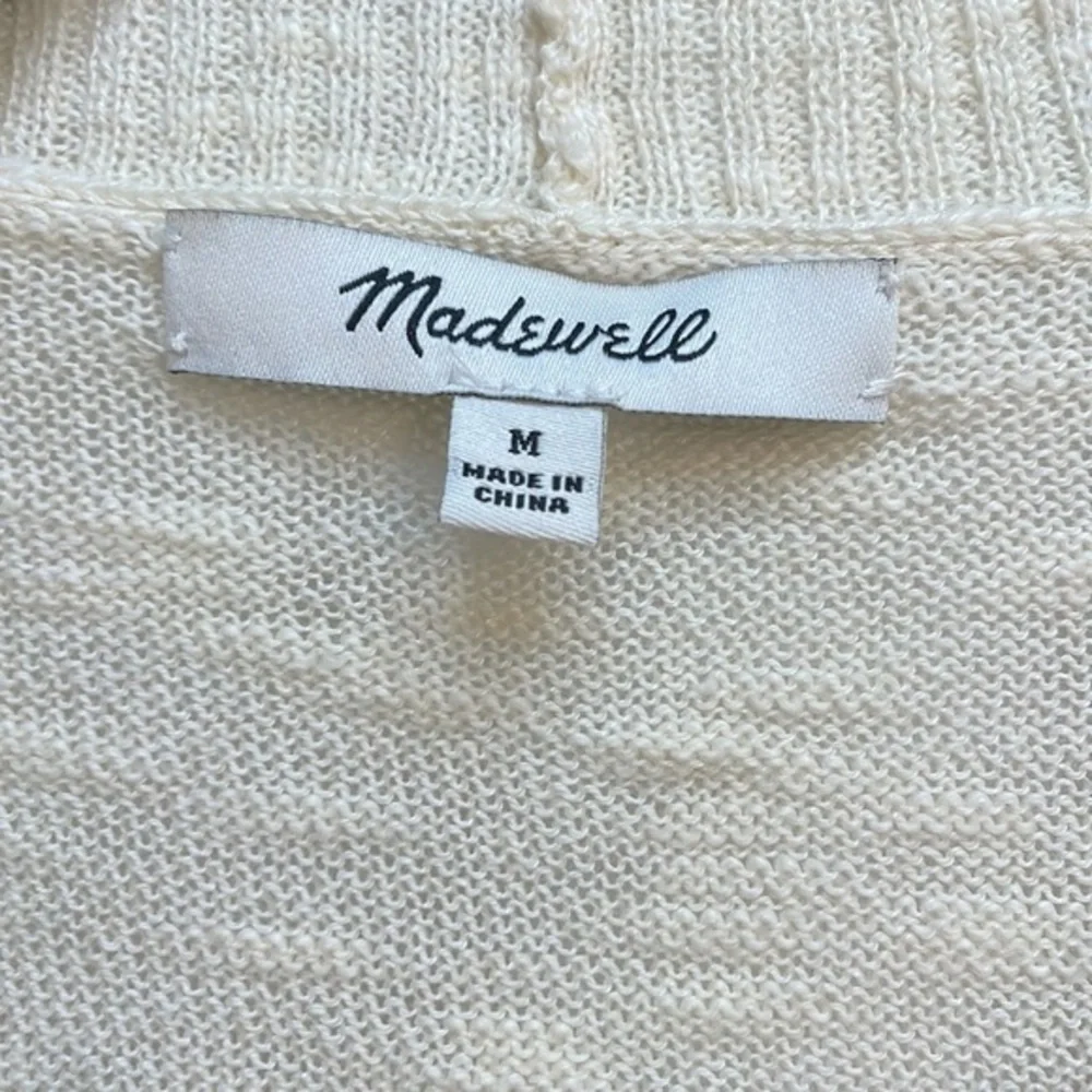 Madewell‎ Bradley Open Front Cream Cardigan - Picture 4 of 6